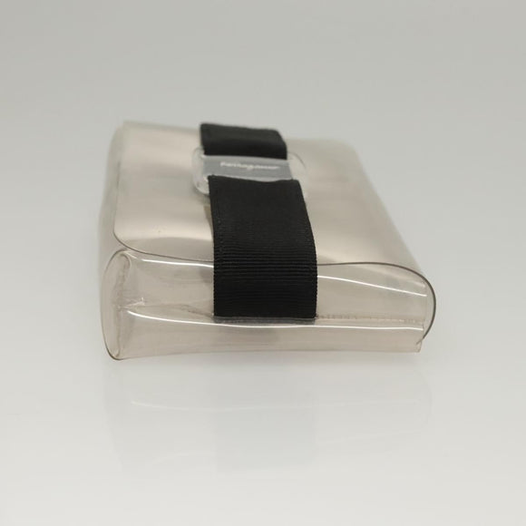 Salvatore Ferragamo Shoulder Bag Vinyl Clear Auth 118191