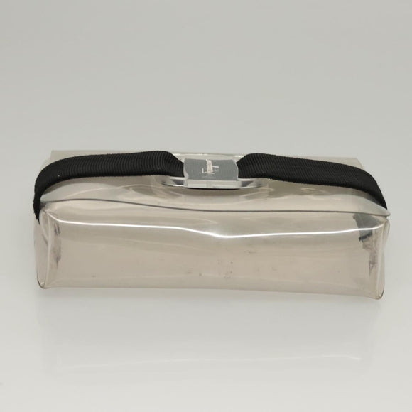 Salvatore Ferragamo Shoulder Bag Vinyl Clear Auth 118191