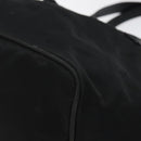 PRADA Hand Bag Nylon Black Silver Auth 118193-14