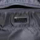 PRADA Hand Bag Nylon Black Silver Auth 118193-20