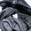 PRADA Hand Bag Nylon Black Silver Auth 118193-11