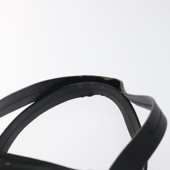 PRADA Hand Bag Nylon Black Silver Auth 118193