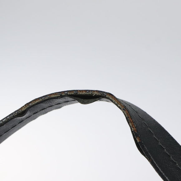 PRADA Hand Bag Nylon Black Silver Auth 118193