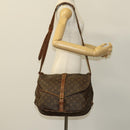 LOUIS VUITTON Monogram Saumur 35 Shoulder Bag M42254 LV Auth 118195-30