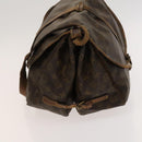 LOUIS VUITTON Monogram Saumur 35 Shoulder Bag M42254 LV Auth 118195-3