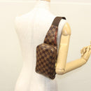 LOUIS VUITTON Damier Ebene Geronimos Shoulder Bag N51994 LV Auth 118197-22