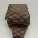 LOUIS VUITTON Damier Ebene Geronimos Shoulder Bag N51994 LV Auth 118197-4