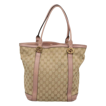 GUCCI GG Canvas Shoulder Bag Beige Gold 342591 Auth 118199 - 0