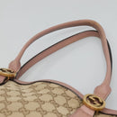 GUCCI GG Canvas Shoulder Bag Beige Gold 342591 Auth 118199-14