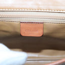 CELINE Macadam Canvas Shoulder Bag PVC Leather Brown Gold Auth 118208-19