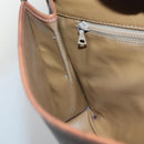 CELINE Macadam Canvas Shoulder Bag PVC Leather Brown Gold Auth 118208-21