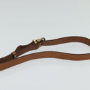 CELINE Macadam Canvas Shoulder Bag PVC Beige Gold Auth 118209-8