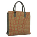 CELINE C Macadam Canvas Hand Bag Beige Gold Auth 118212-1