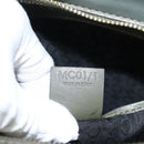 CELINE C Macadam Canvas Hand Bag Beige Gold Auth 118212-12