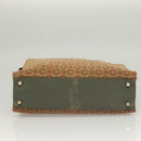 CELINE C Macadam Canvas Hand Bag Beige Gold Auth 118212-5