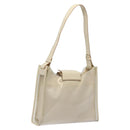 Salvatore Ferragamo Shoulder Bag Vinyl Clear Beige Auth 118213-1