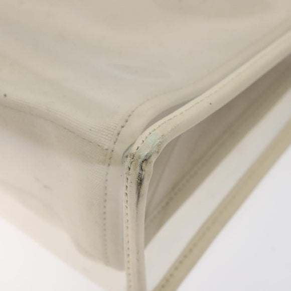 Salvatore Ferragamo Shoulder Bag Vinyl Clear Beige Auth 118213