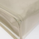 Salvatore Ferragamo Shoulder Bag Vinyl Clear Beige Auth 118213-11