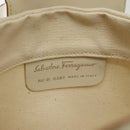 Salvatore Ferragamo Shoulder Bag Vinyl Clear Beige Auth 118213-12