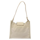 Salvatore Ferragamo Shoulder Bag Vinyl Clear Beige Auth 118213-2
