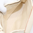 Salvatore Ferragamo Shoulder Bag Vinyl Clear Beige Auth 118213-20