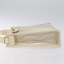 Salvatore Ferragamo Shoulder Bag Vinyl Clear Beige Auth 118213-4