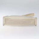 Salvatore Ferragamo Shoulder Bag Vinyl Clear Beige Auth 118213-5