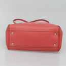 Salvatore Ferragamo Hand Bag Leather 2way Pink Silver Auth 118214-5