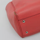 Salvatore Ferragamo Hand Bag Leather 2way Pink Silver Auth 118214-15