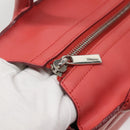 Salvatore Ferragamo Hand Bag Leather 2way Pink Silver Auth 118214-18