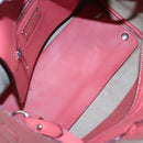 Salvatore Ferragamo Hand Bag Leather 2way Pink Silver Auth 118214-11