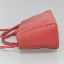 Salvatore Ferragamo Hand Bag Leather 2way Pink Silver Auth 118214-4