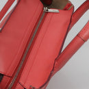 Salvatore Ferragamo Hand Bag Leather 2way Pink Silver Auth 118214-6