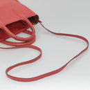 Salvatore Ferragamo Hand Bag Leather 2way Pink Silver Auth 118214-9