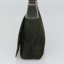 PRADA Shoulder Bag Nylon Khaki Silver Auth 118216-4