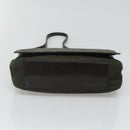 PRADA Shoulder Bag Nylon Khaki Silver Auth 118216-5