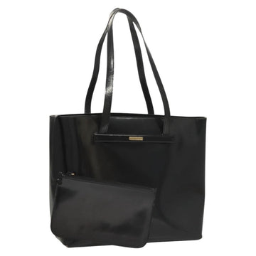 GUCCI Shoulder Bag Enamel Black 000 2058 0559 0 Auth 118218