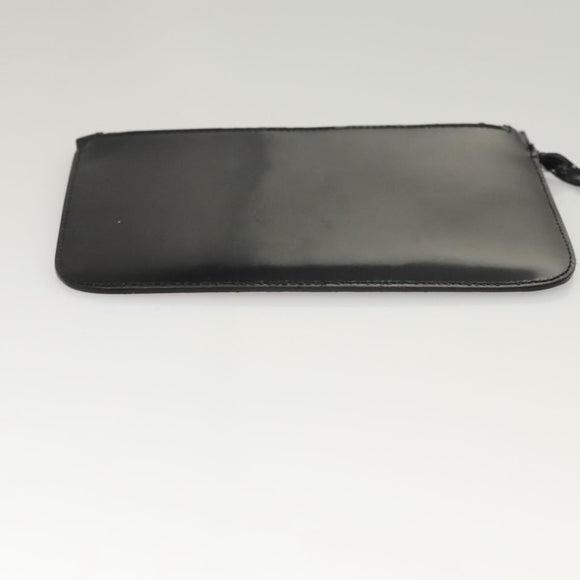 GUCCI Shoulder Bag Enamel Black 000 2058 0559 0 Auth 118218