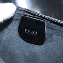GUCCI Shoulder Bag Enamel Black 000 2058 0559 0 Auth 118218-25