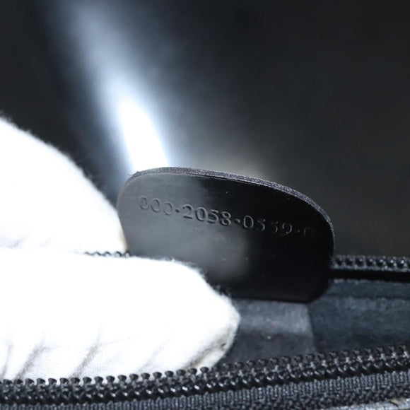 GUCCI Shoulder Bag Enamel Black 000 2058 0559 0 Auth 118218