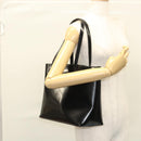 GUCCI Shoulder Bag Enamel Black 000 2058 0559 0 Auth 118218-27