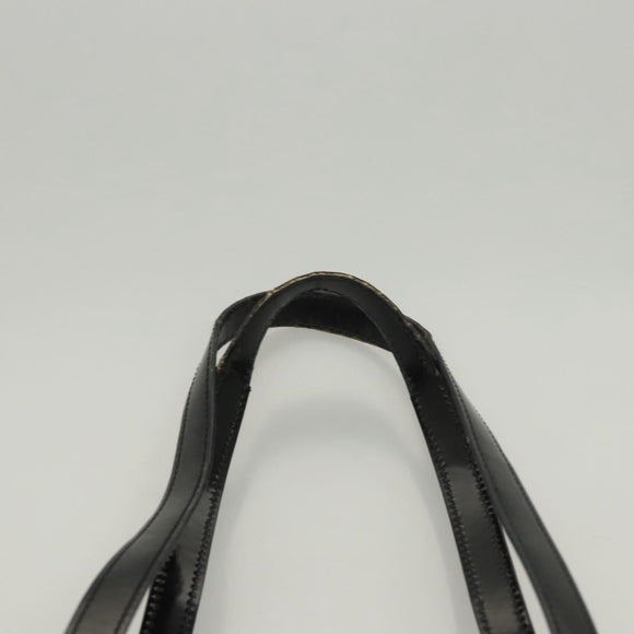 GUCCI Shoulder Bag Enamel Black 000 2058 0559 0 Auth 118218