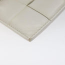 BOTTEGA VENETA MAXI INTRECCIATO Coin Purse Leather White Gold Auth 118221-6