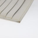 BOTTEGA VENETA MAXI INTRECCIATO Coin Purse Leather White Gold Auth 118221-14