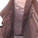 BURBERRY Nova Check Tote Bag Canvas Beige Silver Auth 118228-19