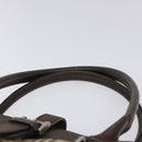 BURBERRY Nova Check Tote Bag Canvas Beige Silver Auth 118228-8