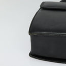 VALENTINO Hand Bag Leather 2way Black Gold Auth 118234-9