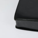 VALENTINO Hand Bag Leather 2way Black Gold Auth 118234-15