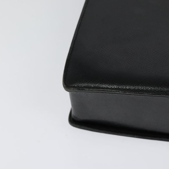 VALENTINO Hand Bag Leather 2way Black Gold Auth 118234