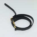 VALENTINO Hand Bag Leather 2way Black Gold Auth 118234-22